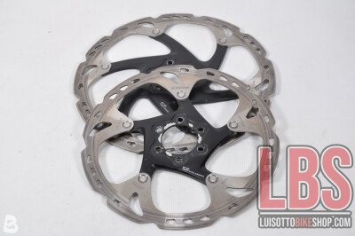 Shimano Coppia dischi freno shimano ICE technologic 6 fori 203 180 mm. Posteriore al 70% Classificazione B