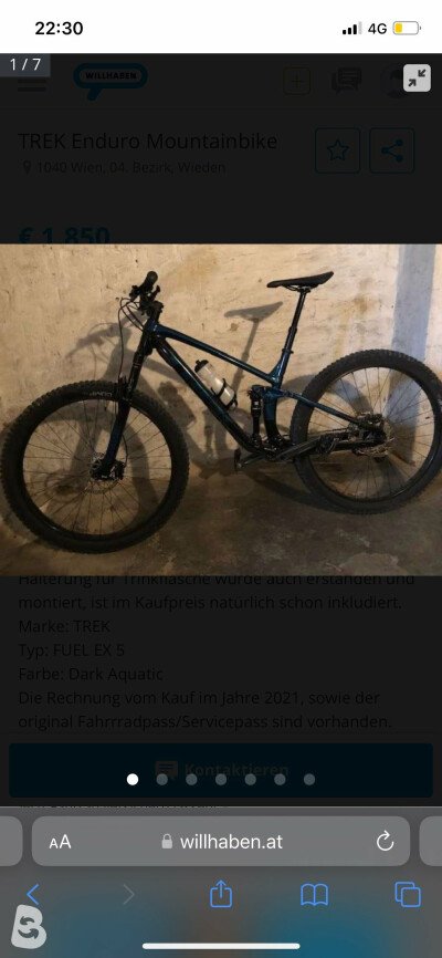 enduro bike willhaben