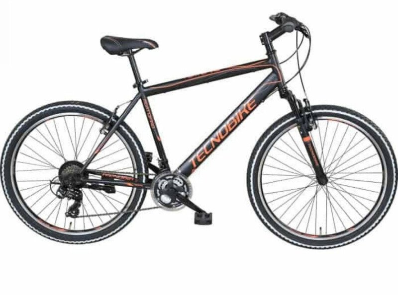 Tecno Bike Tecnobike Portofino Hardtail Mountainbike 44 cm | schwarz-orange 2022 | Größe S/M - | Bikeflip