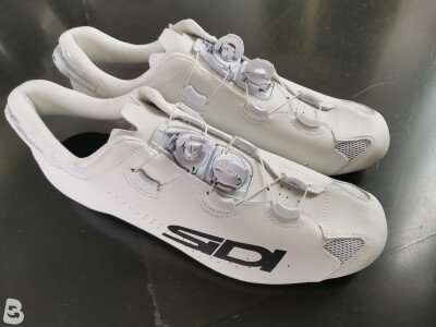 Sidi Shot 2s total white + tacchette grigie incluse 2025