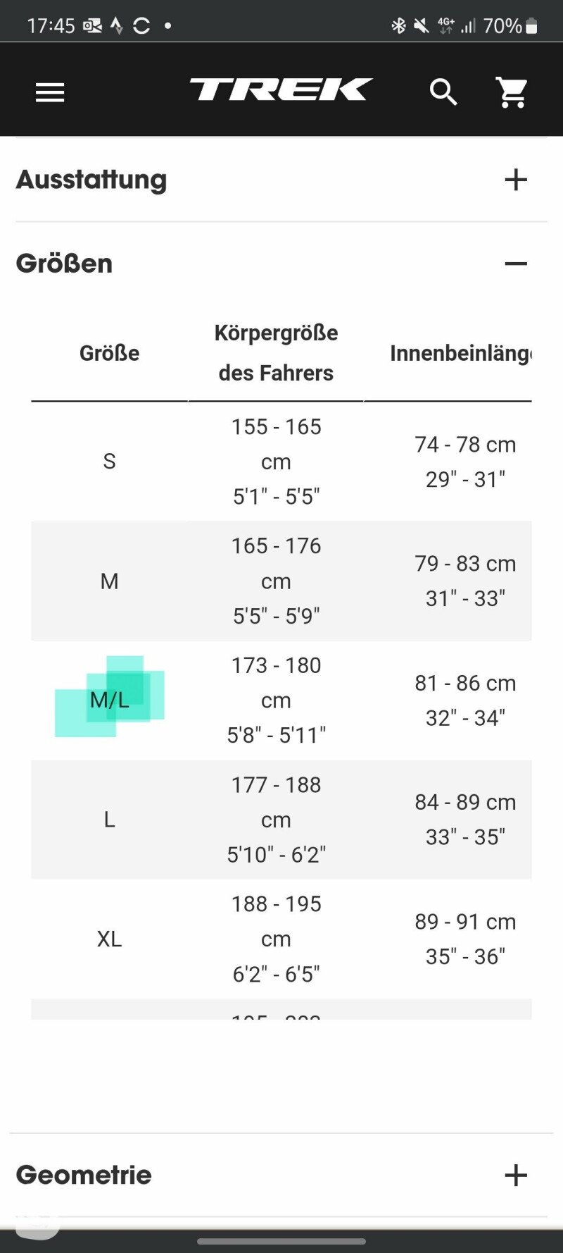 Cube bike size chart hot sale 2020