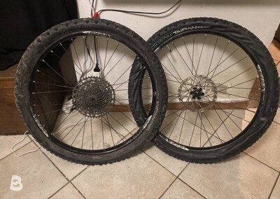 Sunringle con pneumatici Hutchinson Taipan Koloss taglia 27.5