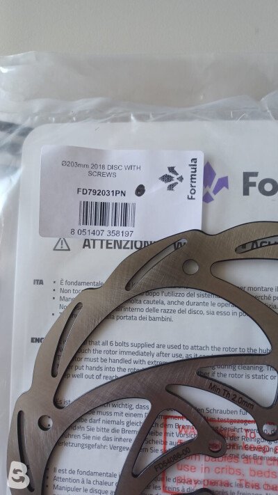 Formula Disc 203 mm cura4 2025
