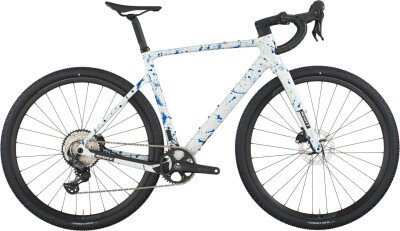 Scott Addict Gravel 30 white/splatter blue 2026