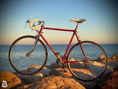 Olmo Vélo route vintage / Vintage Road Bike – Taille XL – Shimano 600 – Cadre acier 1980