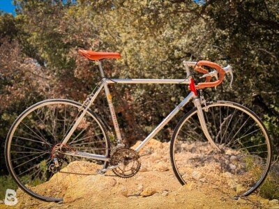 Motobecane Vélo route vintage / Vintage Road Bike – Taille L – Huret – Cadre acier 1980