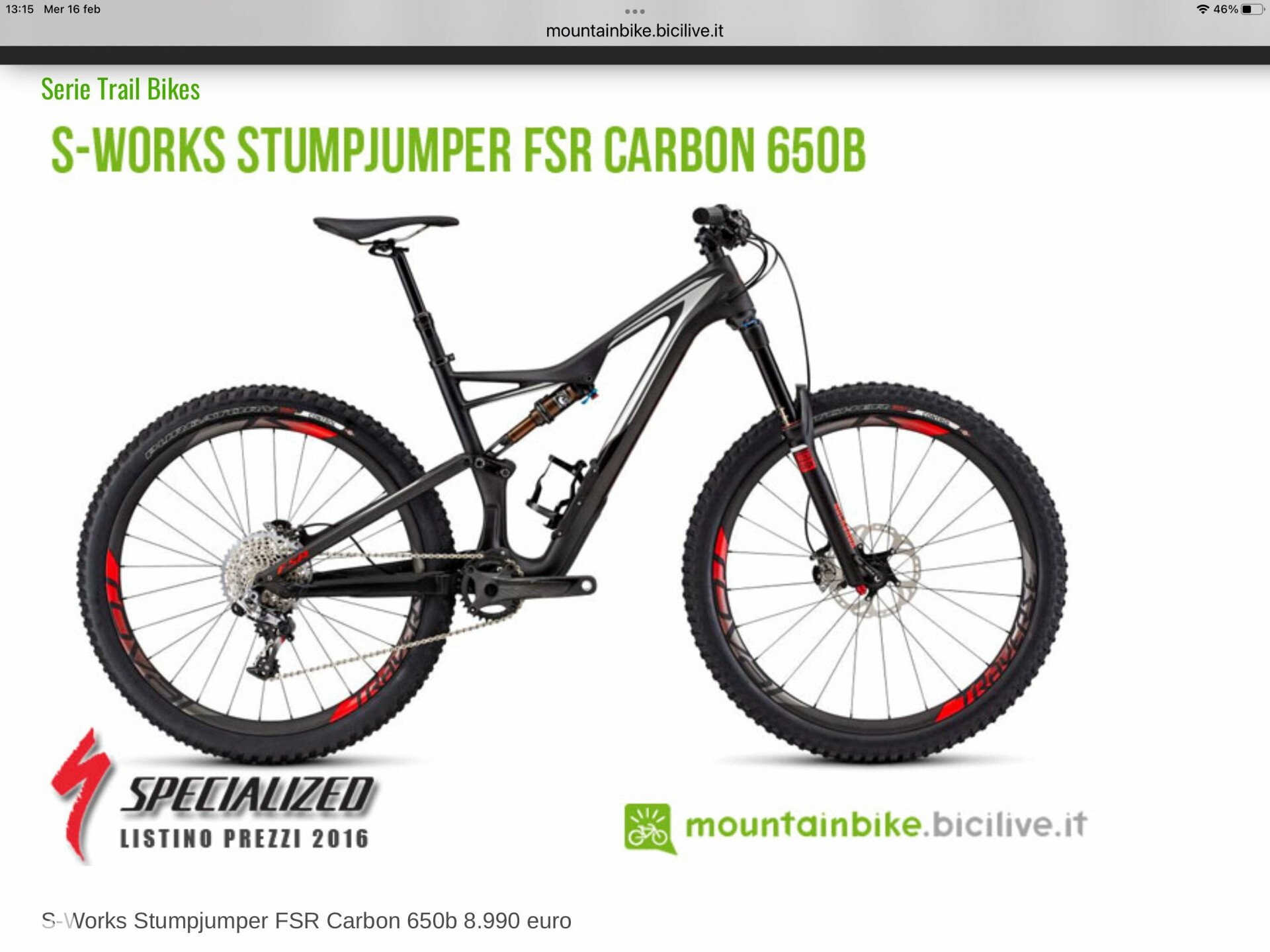 Specialized S-works Stumpjumper fsr 