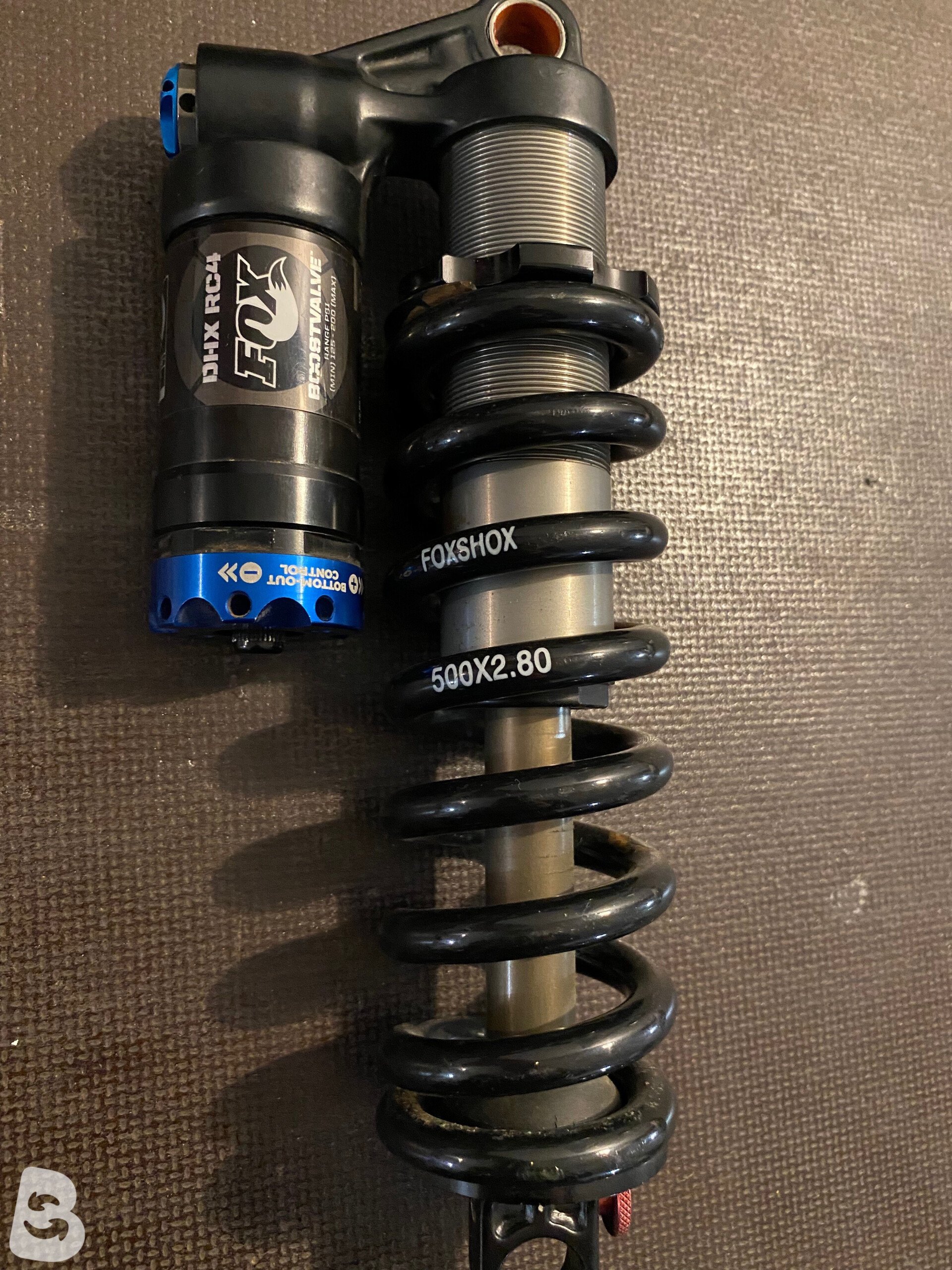 パーツ Fox Factory Series DHX RC4 Rear Shocks Shock Fox DHX RC4 Factory 8.75 x 2.75 500 Lb - Hummi Bikes