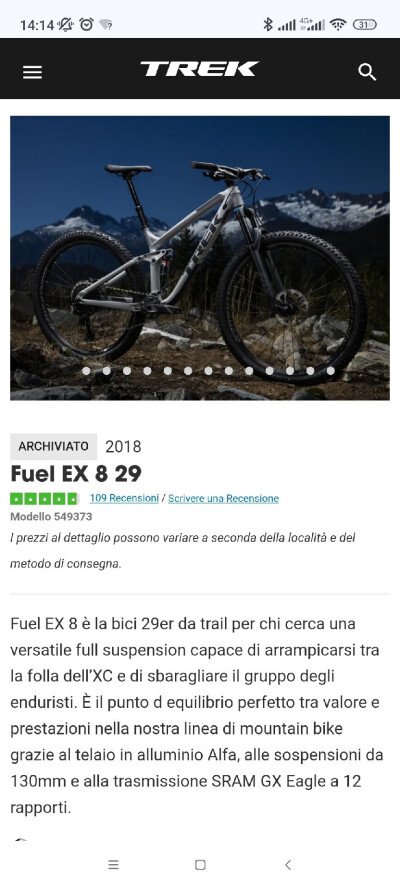 Trek Fuel EX GX 2018 used